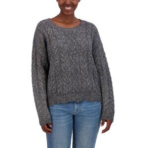 NEW Lucky Brand Women's Cable Knit Sweater Black XL